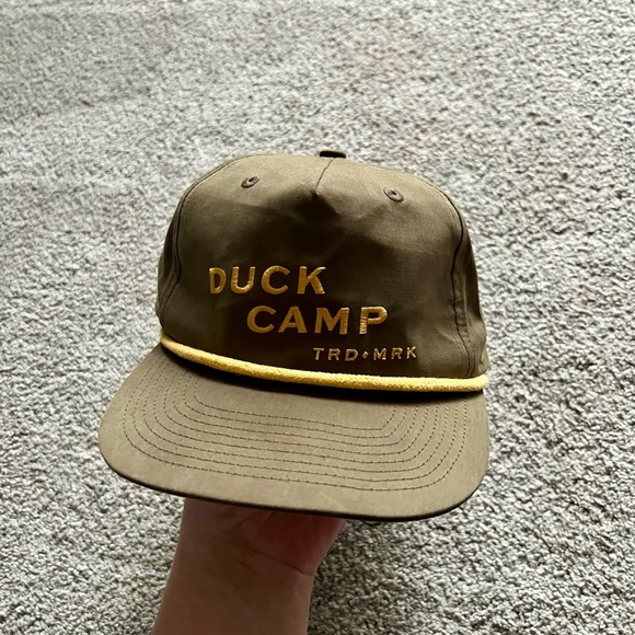 duck camp Other - Duck Camp Trademark Green Logo Spell Out Hat SnapBack Cap